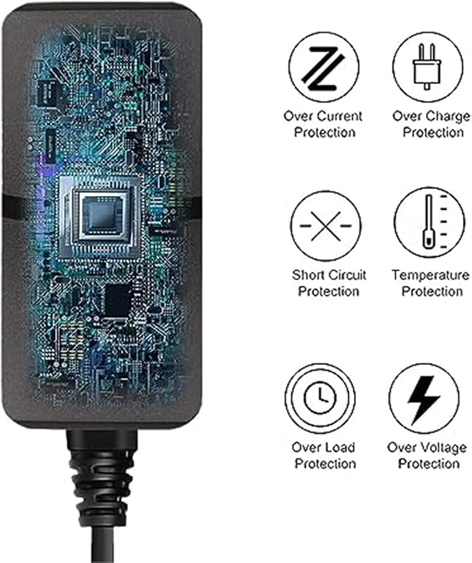 Adapter Compatible with True Innovations Gamers Unite Gaming Chair 51534 51579 51580 51579EC 51580EC 51534EC Entertainment Chair Innov IVP1200-1200 Xiamen 12V Power Supply Charger Cord