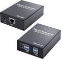 USB 3.0 Extender Over Ethernet up to 330ft 5Gbps Transmission CAT6 to 4-Port Powered USB 3.0 Hub Plug and Play No Driver for Windows/Mac/Linux Devices