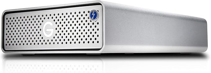 G-Technology 12TB G-DRIVE with Thunderbolt 3 and USB-C Desktop External Hard Drive Silver - 0G05383-1