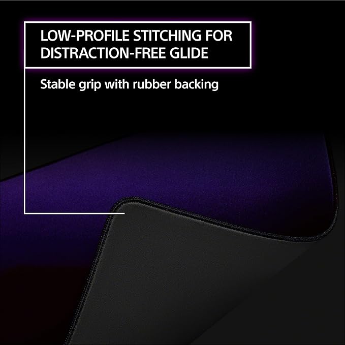 Sony INZONE Mat-D Speed-Type Large Cloth Gaming Mousepad 480x400mm Low Friction Non-Slip Rubber Base Edge Stitched 4mm Thickness Developed with Fnatic