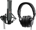 Audiosavings Bundle: Se Electronics VR2 Voodoo Active Ribbon Microphone w/Gold Plated XLR Connector Bundle with Free Presonus HD9 Pro Closed-Back Studio Reference Monitoring Headphones (2 Items)