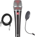 Briskdrop sE Electronics V7 X Supercardioid Dynamic Microphone - Bundle with Pop Filter and XLR Cable
