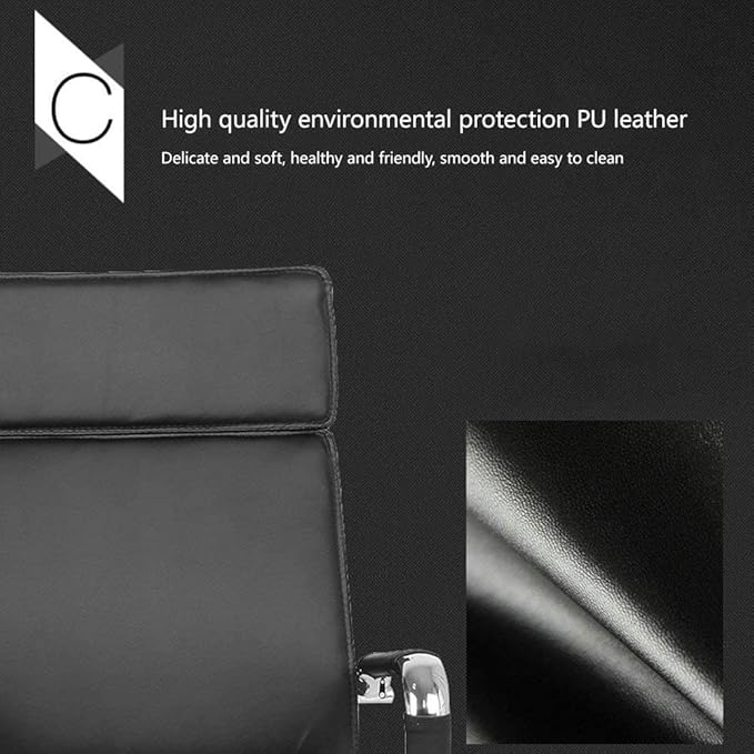 Office Chair Ergonomic Chair Computer Chair PU Gaming Chair Office Chair Conference Chair Gaming Work Chair Backrest Swivel Chair Chair (Color : Brown) Needed