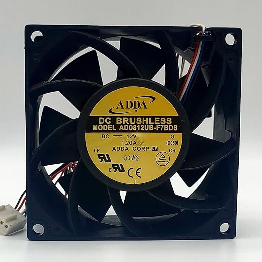 AD0812UB-F7BDS 12V 1.20A 8038 High Speed High Air Volume Cooling Fan for Laptops and Electronics