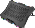 AICHESON Laptop Cooling Pad Chill Pad for 15.6-17.3 Inch Notebook with 7 Height Slots 2 USB Ports Rainbow Lights Perfect for Reducing Temperature of Laptop AA3