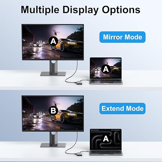 USB C to DisplayPort Adapter 7-in-1 USB C Hub with DisplayPort 8K@30Hz/4K@120Hz 87W PD Charging 3 USB 2.0 Ports SD/TF Card Reader for MacBook Pro/Dell/HP/iPad/USB-C Laptops/Tablets