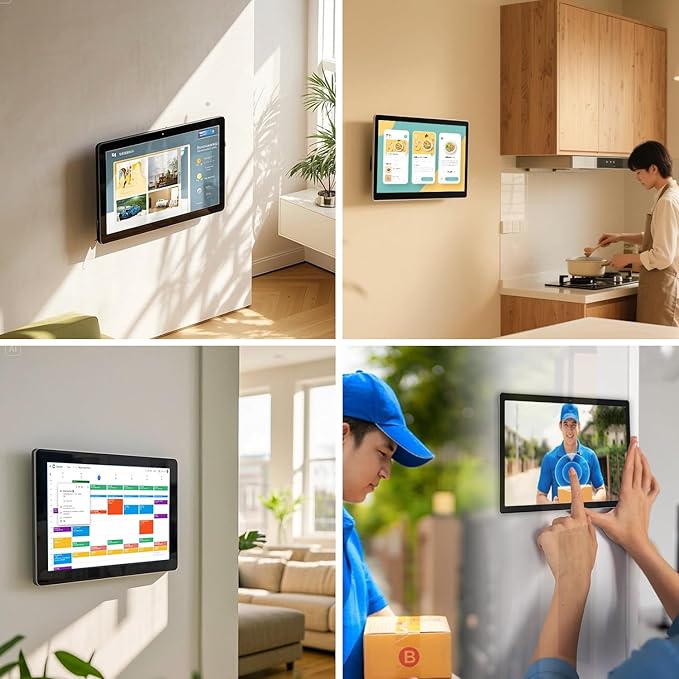 Large Touchscreen Monitor Digital Electronic Calendar Downloadable APP10-Point Touch16:9 Display Android 13 with 8GB RAM &amp 128GB ROMPerfect for Office Business and Home (27 inch)