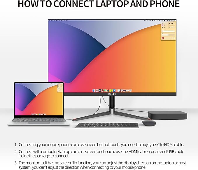 24 Inch Touchscreen Monitor 10 Point Touch FHD 1080P 75Hz IPS Screen 100% SRGB VESA Wall Mountable Tilt Adjustment VGA HDMI USB for PC Laptop Business &amp Work Station Warehouse