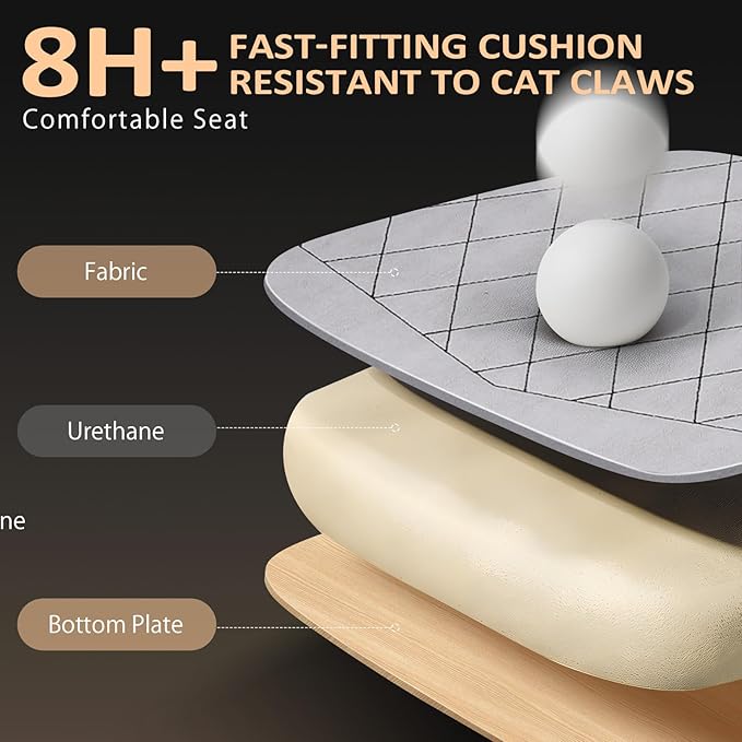 GTPLAYER Gaming Chair with Footrest Big and Tall Game Chair High Back Computer Office Chair with Lumbar Support for Adults Ergonomic Swivel Games Chair with Cushion Gaming Fabric Brown