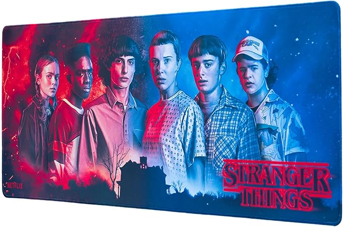 Stranger Things Gaming Mouse Pad Official - 31.5 x 13.78 Non-Slip Rubber Base Gaming Mouse Pad - Stranger Things Gifts - Stranger Things Merchandise