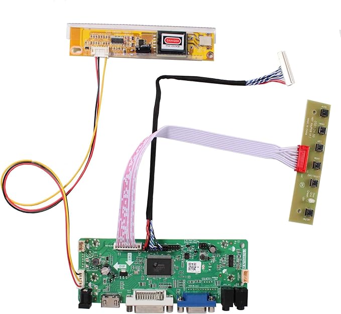 VSDISPLAY DVI VGA Audio LCD Controller Board Work for 15.4inch 1280x800 1pcs CCFL LVDS 30Pin LTN154AT07 B154EW01 B154EW02 B154EW03 B154EW04 B154EW06 B154EW08 LTN154AT01 LP154WX4 LP154W01 Panel