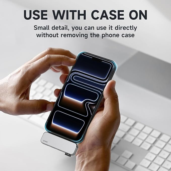 ZIKE USB-C iPhone Hub 4-in-1 Type-C Adapter for Data Transfer Micro SD/TF Card Reader USB3.2 Gen2 10Gbps*2 USB-A and PD3.0 Charging Port Hub for iPhone 17/16/15 Pro/Android/iPad/MacBook