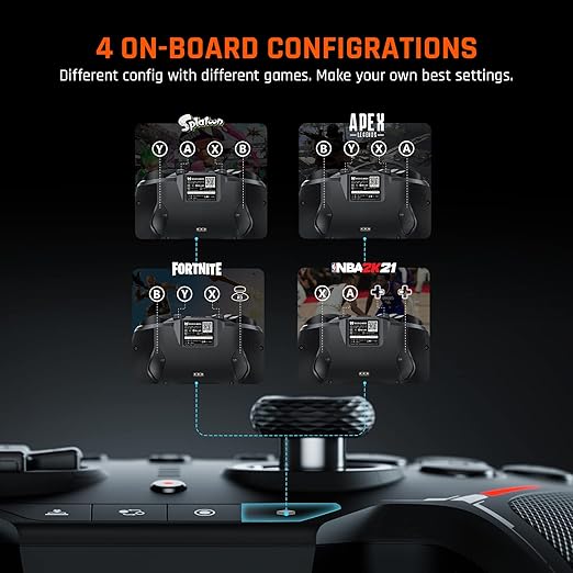 Wired Pc Gaming ControllerBIGBIG WON Nintendo Switch pro Controller for tears of the kingdom Game6-Axis Gyroone key Wake-upMacroTurbo Dual Shock Custom ButtonsRGB Light for pc/switch lite/PS4