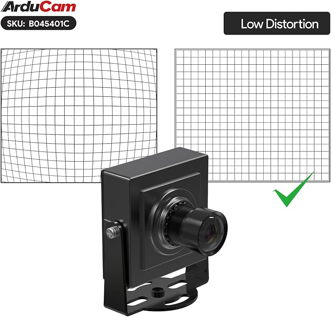 Arducam 5MP HDR USB Camera Module 101°(D) Wide Angle UVC Webcam with M12 Lens for Windows Linux Android and Mac OS