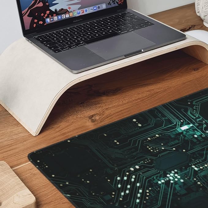 AQQA 3XL Huge Mouse Pads Oversized (48x24) - Extra Large Gaming XXXXL Mouse Pad for Full Desk - Mousepad with Stitched Edges Non-Slip Rubber BaseDesk Mat for LaptopComputer &amp PC Animated Styl