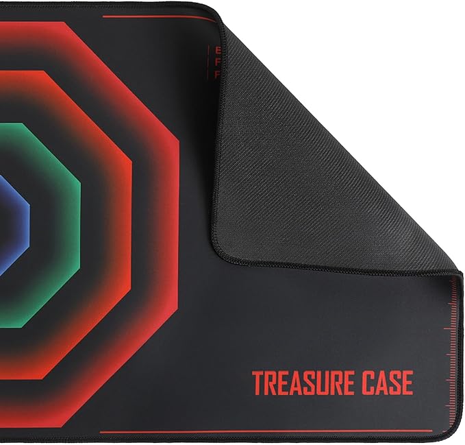 Mouse pad - Evangelion-Inspired AT Field Core Design Large 35.4x15.7 Octagonal Sci-Fi Graphics