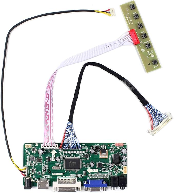 VSDISPLAY DVI VGA Audio LCD Board Work for 19inch 1280x1024 G190EG01 V1 30pin LVDS Interface LCD Screen