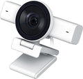 Razer Kiyo V2 Streaming Webcam: 4K 30 FPS 1080p 60 FPS - AI Powered Auto-Framing - Built-in Microphone - Ultrawide Angle Lens - Privacy Cover - Works with OBS Xsplit Discord Zoom Teams - White