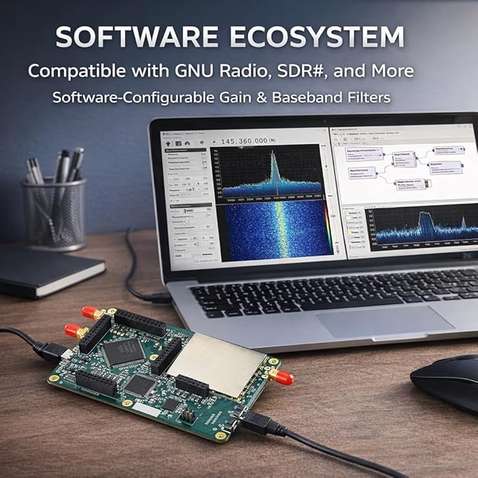 Software Defined Radio 1MHz to 6GHz Software Defined Radio Radio Transceivers SDR External Tv Tuners sdr Radio Receiver
