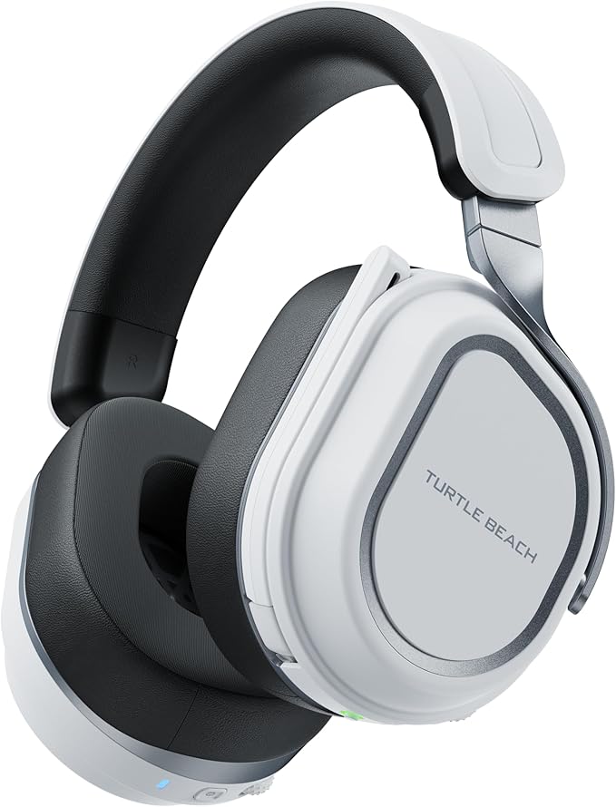 Turtle Beach Stealth 700 Gen 3 Wireless Multiplatform Amplified Gaming Headset for PS5 PS4 PC Mobile – 60mm Drivers AI Noise-Cancelling Mic Bluetooth 80-Hr Battery Dual Transmitters – White