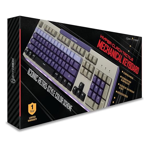 Hyperkin Hyper Clack Tactile Mechanical Keyboard for PC/ Mac BlueM07207