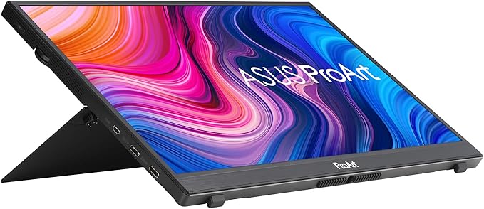 ASUS ProArt Display 14” 1080P Portable Touchscreen Monitor (PA148CTV) - Full HD IPS 100% sRGB/Rec.709 Color Accuracy ΔE &lt 2 Calman Verified USB-C Power Delivery Micro HDMI Tripod Socket