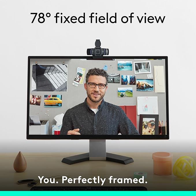 Logitech C920e HD 1080p Mic-Disabled Webcam Certified for Zoom and Microsoft Teams TAA Compliant