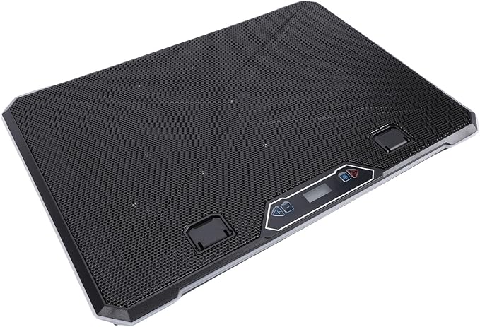 JTLB Gaming Laptop Cooling Pad 8 Levels Height Adjustable 2 USB Ports RGB Lights 12-19 Inch Laptop Cooler with 3C Adapter (13 Fans)