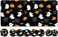 Keyboard Wrist Rest SetMemory Foam Wrist Support Mouse Pad31.5x11.8 Desk Mat for Comfortable Typing &amp Pain ReliefNon-Slip Base for Office &amp Home Use - Pumpkins and Bats