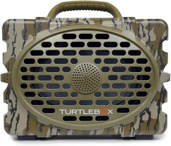 Turtlebox Gen 2: Loud! Outdoor Portable Bluetooth 5.0 Speaker | Rugged IP67 Waterproof Impact Resistant &amp Dustproof (Mossy Oak (Bottomland) Mossy Oak (Bottomland))