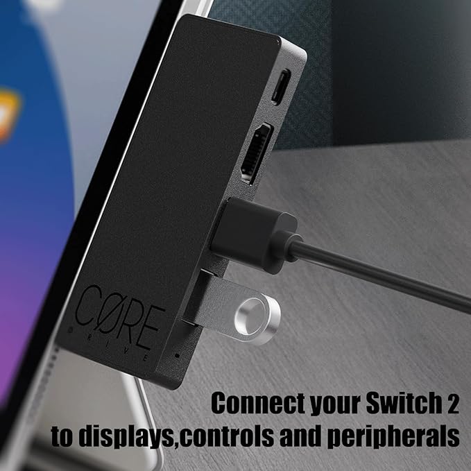 by Skull &amp Co. Jumpgate Pro: Portable Dock Station with Detachable USB Hub Adapter for Switch 2(2025) /Switch OLED (2021)/Switch (2017) and Macbook HDMI2.1 8k@30Hz or 4K@120Hz USB3.0 Port