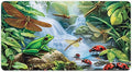 Green Frog Desk Mat Desk Pad Large Mouse Pad Anti-Slip Big Mousepad with Stitched Edges Computer Mouse Pads for Gaming Home Office Work 16x30