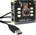 MMlove 48MP USB Camera Module 4K 30FPS Color Night Vision High Speed Autofocus Webcam Lightburn Camera 70° Viewing Angle Industrial Security Webcam for Face Recognition StreamingPC/Laptop