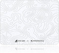 ATTACK SHARK CM05SE Glass Gaming Mouse Pad for FPS &amp Esports Nano-Etched Tempered Glass SurfaceUltra-Smooth Low Friction Hard MousepadWaterproof Large Desk Mouse Mat for PC SetupWhite Contour