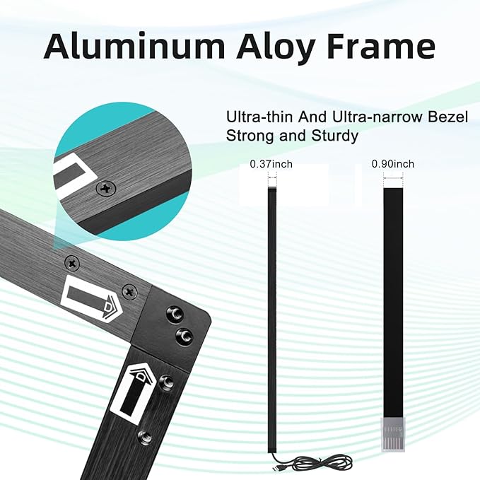 46 inch IR Touch Screen Frame 20 Points Interactive Infrared Touch Screen Overlay Frame Free Driver Plug and Play for Kiosk TV …