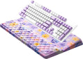 Ospelelf Keyboard Wrist Rest Pad Comfy Ergonomic Keyboard Stand Riser Holder Computer Wrist Support Cushion forTyping Purple Flower