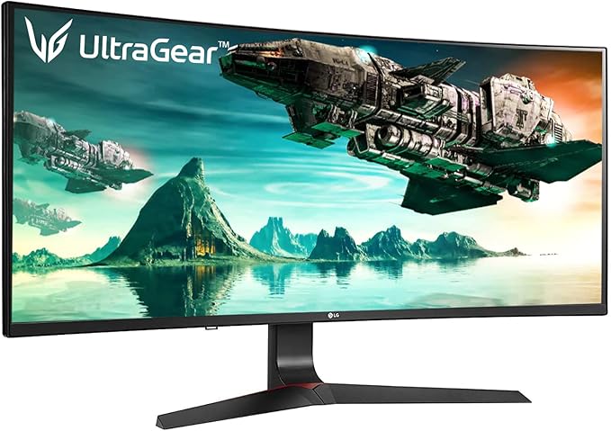 LG 34GL750-B Ultragear Gaming Monitor 34 21: 9 Curved Wfhd (2560 X 1080) IPS Display 144Hz Refresh Rate NVIDIA G-SYNC Compatible Adaptive-Sync Technology HDR10 144Hz Refresh Rate - Black