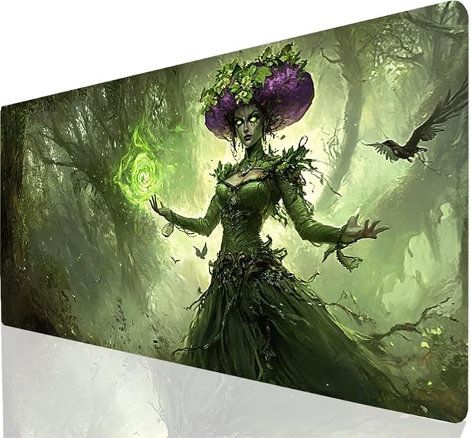 Large Mouse Pad Tree Desk Mat Green Office Gaming Mouse Pad with Stitched Edges 32x16in Extended Mousepad with Non-Slip Waterproof Rubber Base for PC Laptop Desk Home Office Accessories a-1467