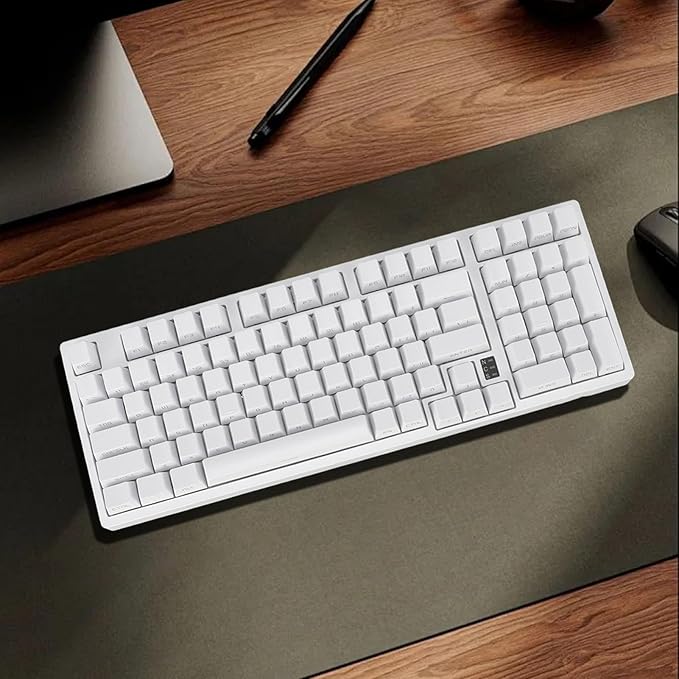 Yoidesu Gaming Keyboard 2.4G / BT3.0 5.0/Type C Wired Mechanical Keyboard RGB Backlit 98 Keys Linear Action Switch Computer Keyboard