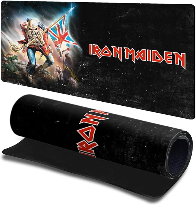 Head Case Designs Officially Licensed Iron Maiden The Trooper Graphic Art 23.62 x 11.81 x 0.12 inches (600 x 300 mm) - L Gaming Office Desk PC Keyboard Mouse Mat Pad
