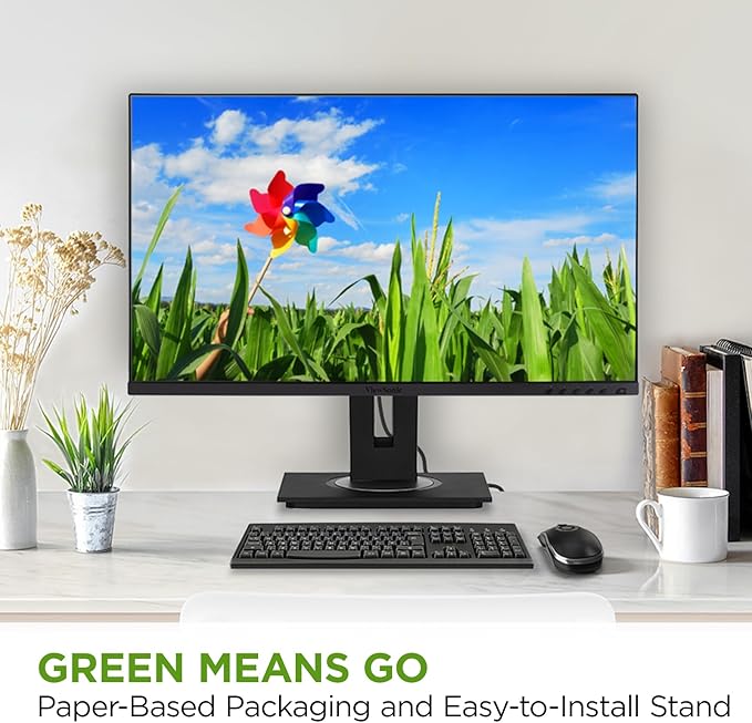 ViewSonic VG2756A-2K 27 Inch IPS 1440p Docking Monitor with 100W USB C Ethernet RJ45 HDMI Display Port and 40 Degree Tilt Ergonomics Daisy Chain for Home and OfficeBlack