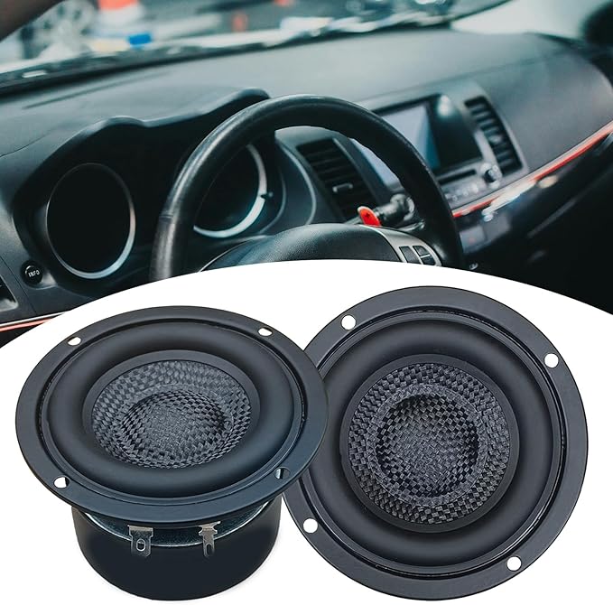 Waterproof 3inch Glass Fiber Cones Woofers Subwoofer HiFi Speakers Low Frequency Powerful Bass 4Ohm 25W