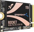 SABRENT Rocket 2230 1TB NVMe SSD – PCIe Gen4 M.2 2230 Internal SSD for Steam Deck Surface Pro ROG Ally – Up to 5000 MB/s Gen4 x4 Speed DRAM-Less HMB Design [SB-2130-1TB]