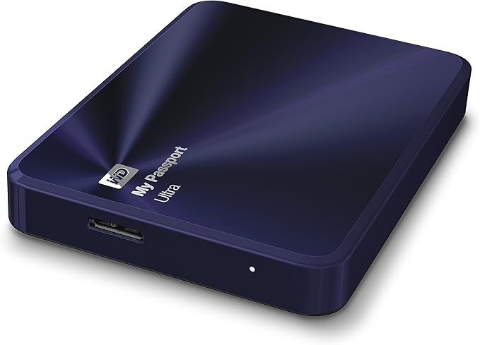 WD 2TB Blue-Black My Passport Ultra Metal Edition Portable External Hard Drive - USB 3.0 - WDBEZW0020BBA-NESN