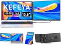 KEFEYA Laptop Screen Extender 15.6 FHD 1080P IPS Laptop Monitor Extender Detachable Portable Monitor for Laptops 13-17.3 with Breath Light Plug n Play for Windows/Mac/Android/Switch/PS5