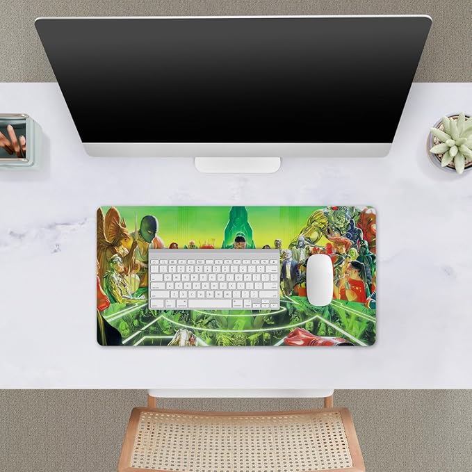 Head Case Designs Officially Licensed Justice League DC Comics Kingdom Comic Book Covers 23.62 x 11.81 x 0.12 inches (600 x 300 mm) - L Gaming Office Desk PC Keyboard Mouse Mat Pad