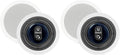 Polk Audio RC6s in-Ceiling 6.5 Stereo Speaker | Dual Channel from a Single Location | Perfect for Damp and Humid Indoor/Outdoor Placement - Bath Kitchen Covered Porches (White Paintable Grille)