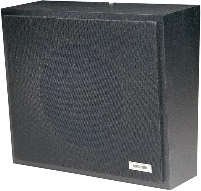 VALCOM - Talkback Wall Speaker - Black