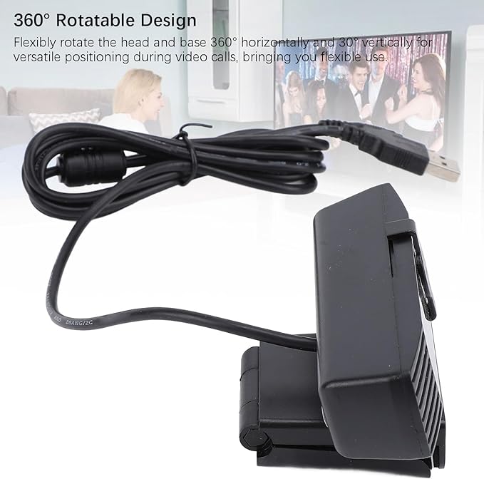 VBESTLIFE Computer Webcam FHD Webcam with Built in Noise Canceling Microphone and Rotatable Design 1080P Video and Wide Angle Camera for Desktop PC or Laptop