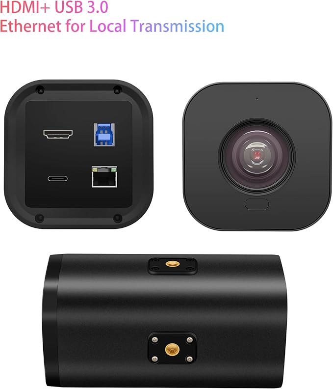 4K PTZ Webcam Live Streaming Camera with 10X Optical Zoom Al Face Tracking Autofocus HDR USB/HDMI/RJ45 Outputs for Video Conferencing Live Streaming Zoom &ampTeams Vertical &amp Horizontal Sw